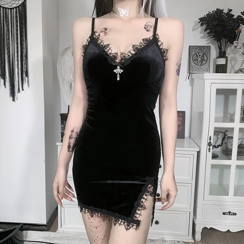 Gothic Neo-Gothic Punk Vintage Dress Goth Dress