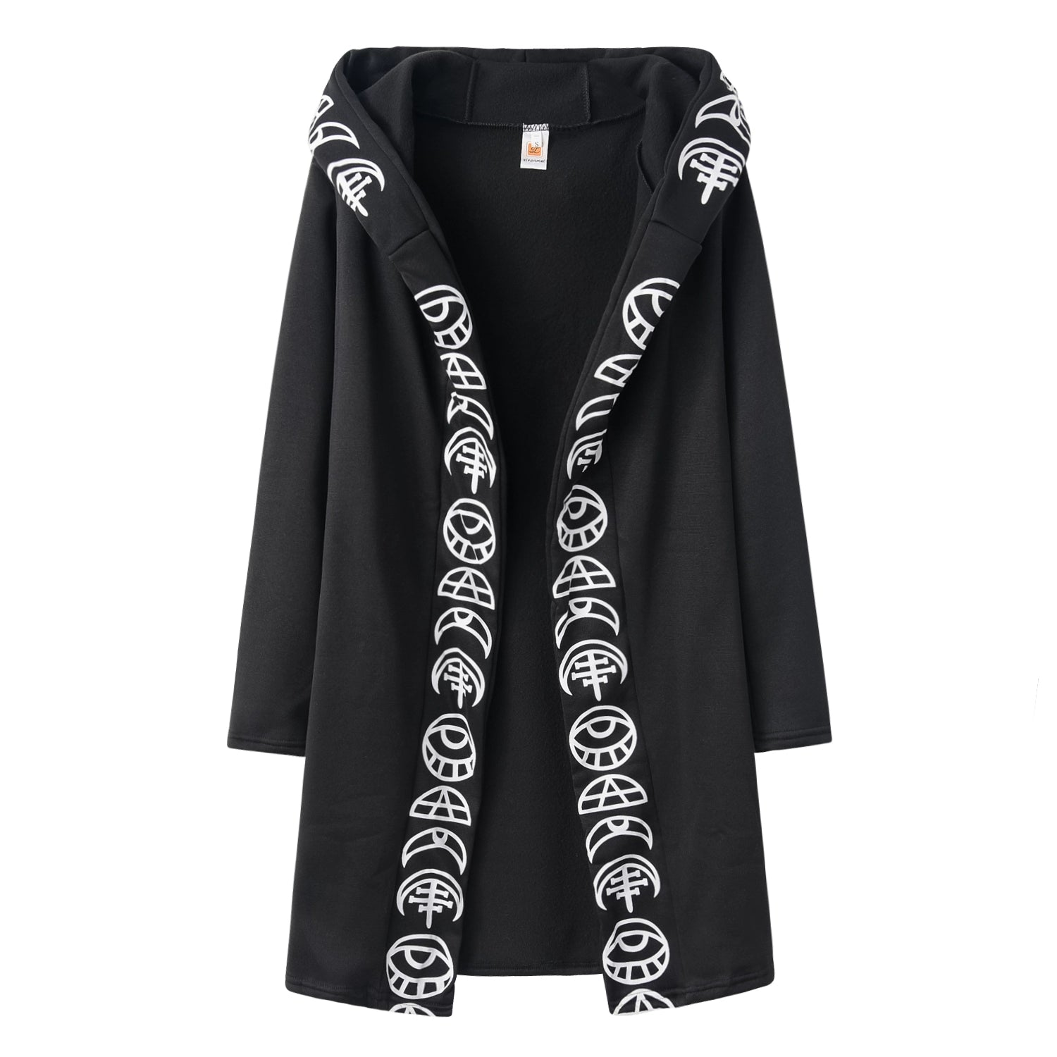 Punk Moon Patterned Long-sleeved Cardigan