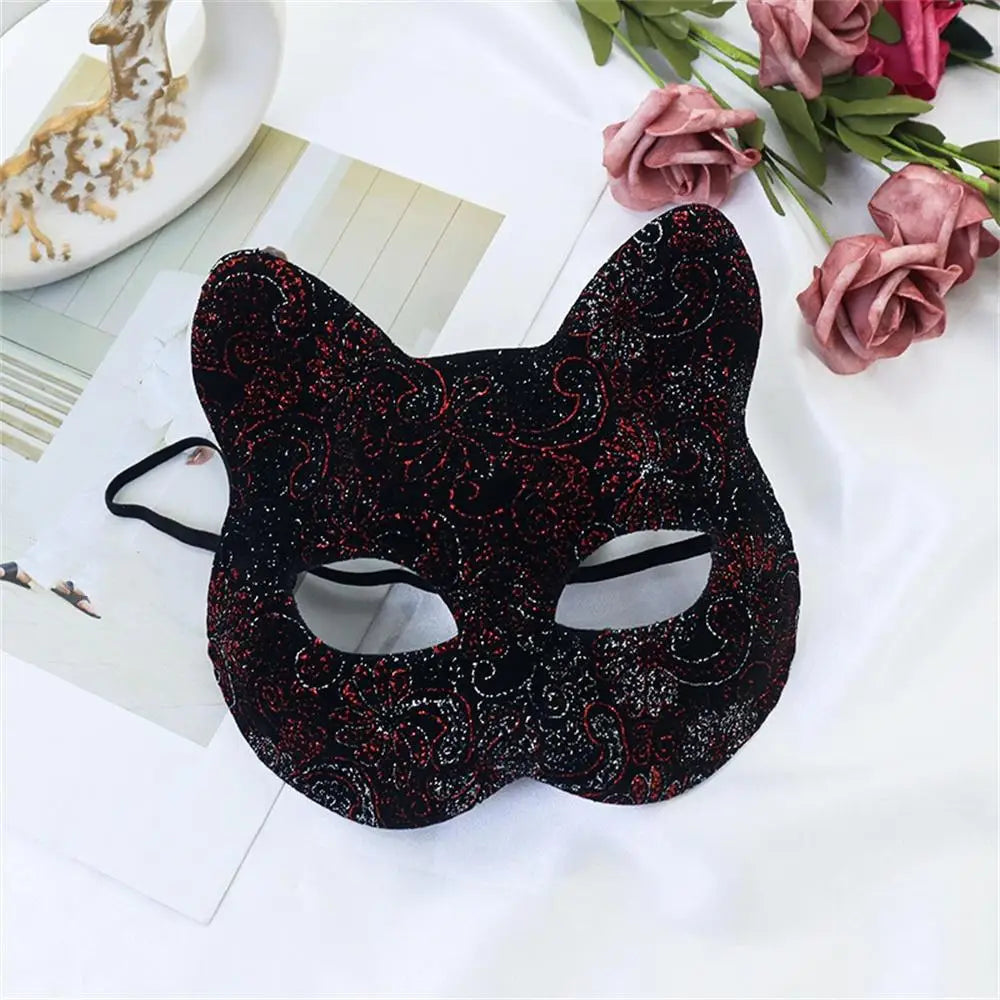 Sexy Cosplay Lace Cat Mask for Women