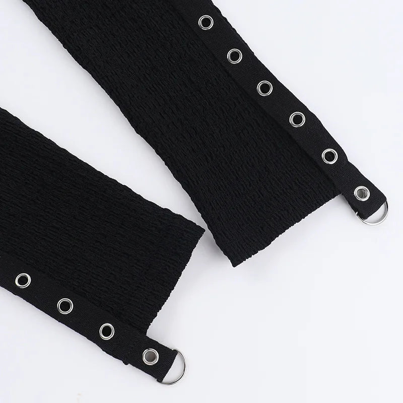 Neo-Gothic Steampunk Fishnet  Long Sleeve