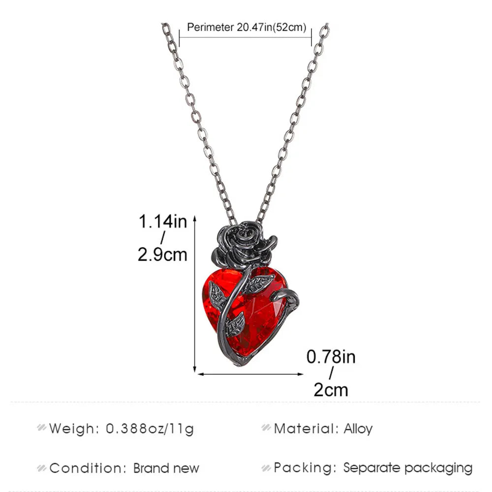 Gothic Neo-Gothic Punk Vintage Heart Pendant