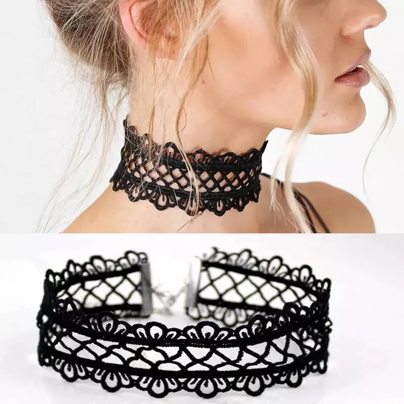 Vintage Choker Lace Necklace for Women