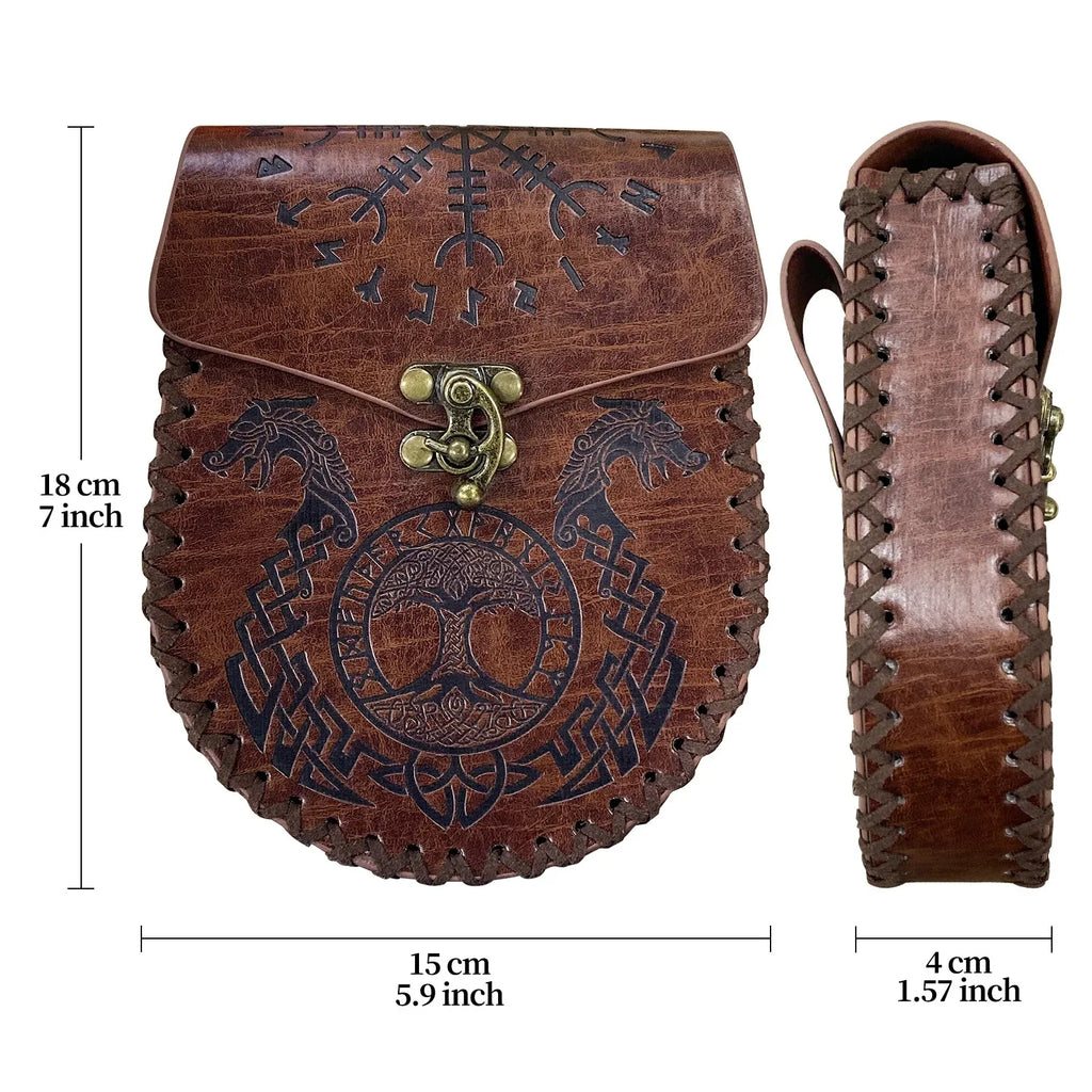 Medieval Knight Waist Pouch Belt Set
