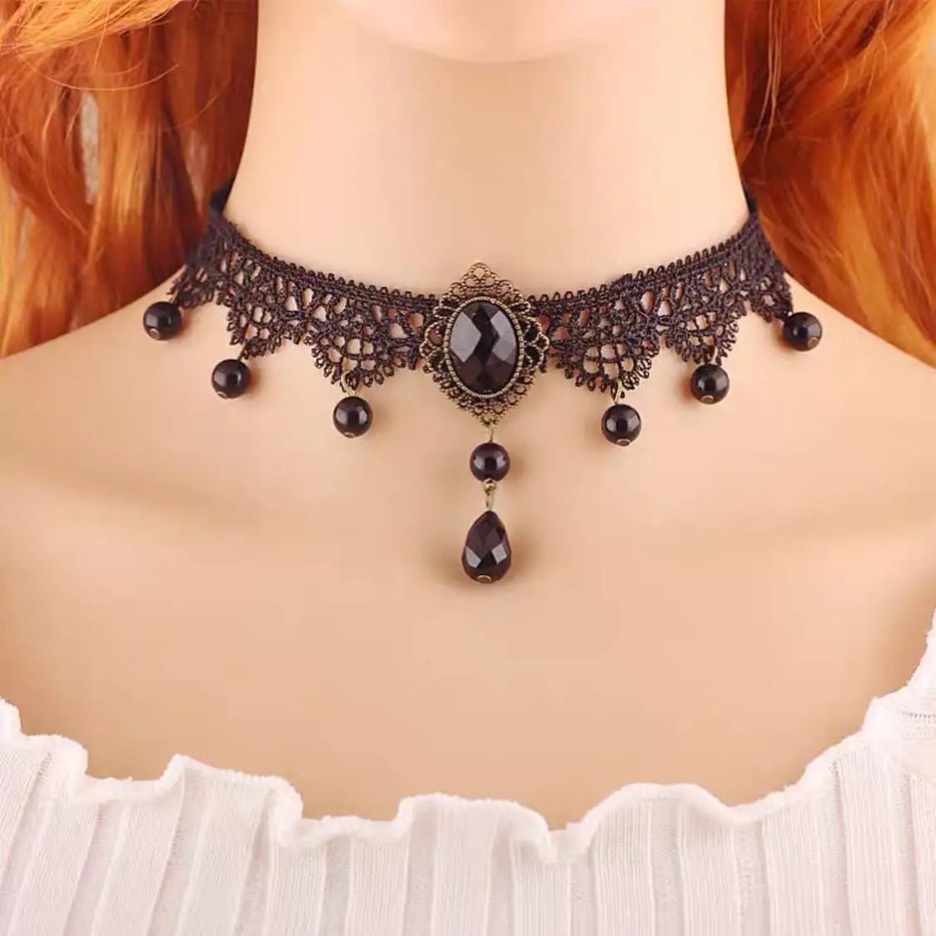 Vintage Choker Lace Necklace for Women