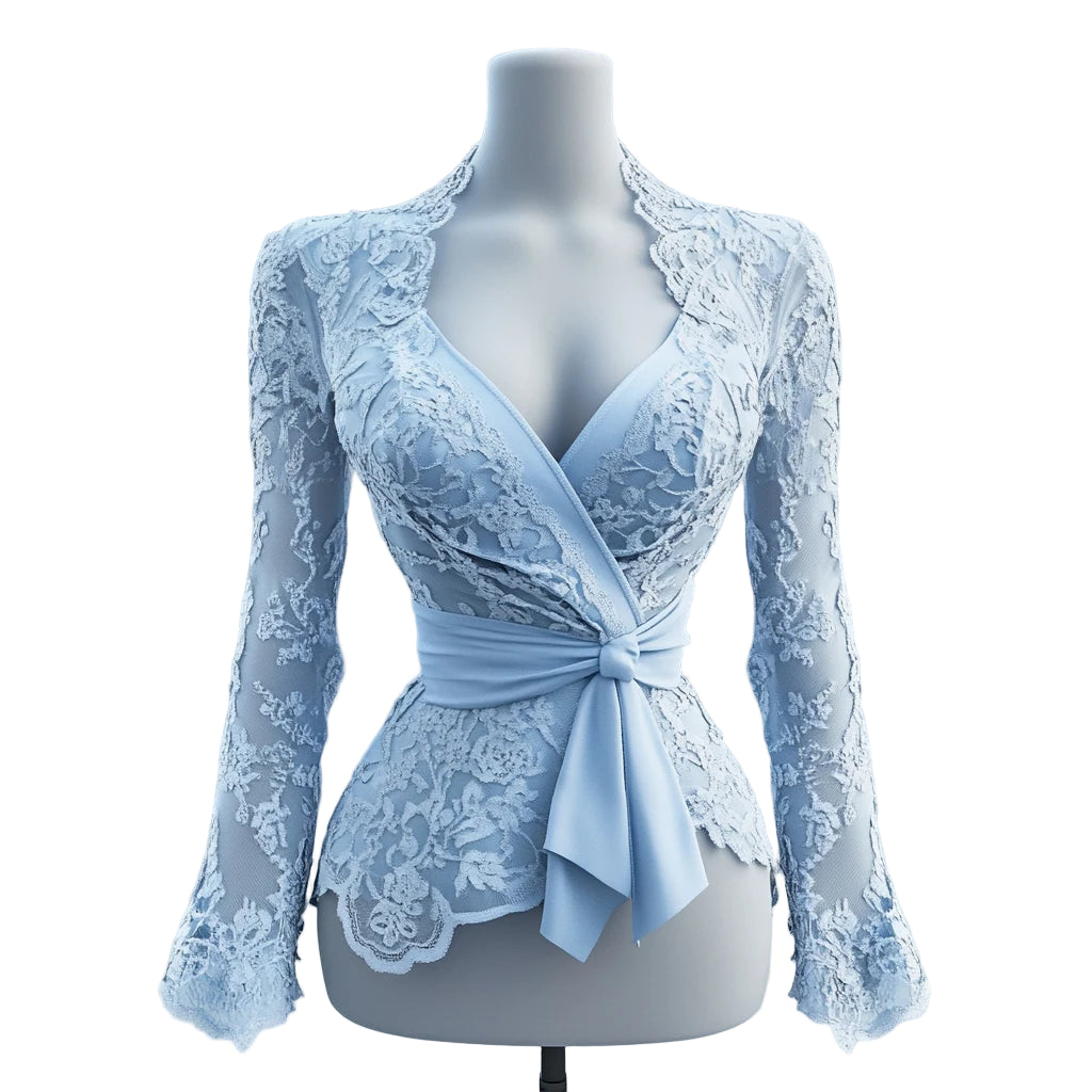 Vintage Lace Long Sleeve Blouse