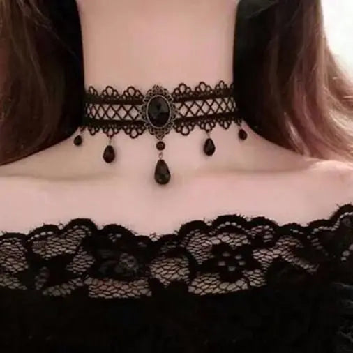 Vintage Choker Lace Necklace for Women