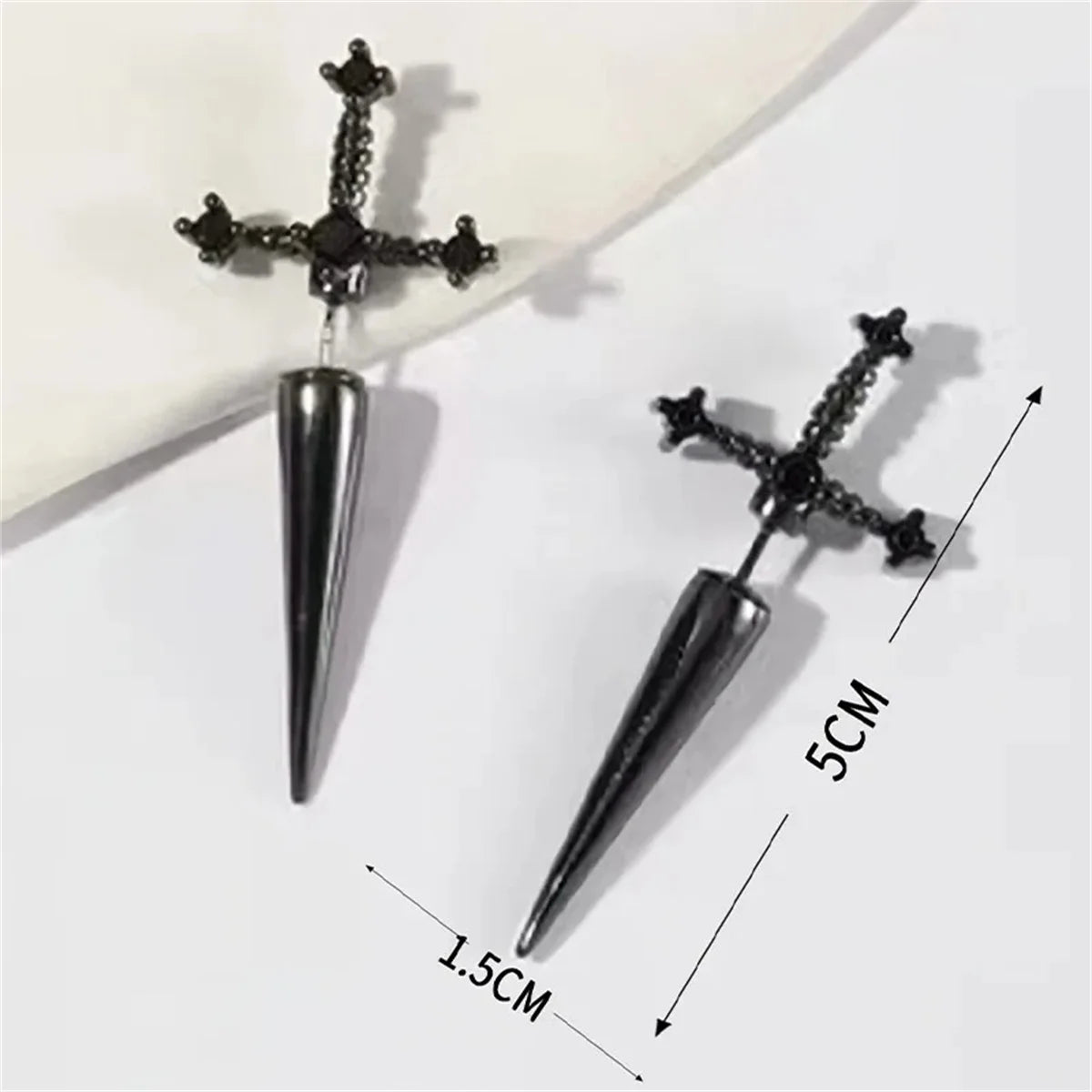 Vintage Gothic Unisex Sword Earrings