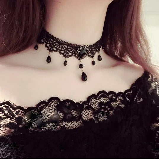 Vintage Choker Lace Necklace for Women