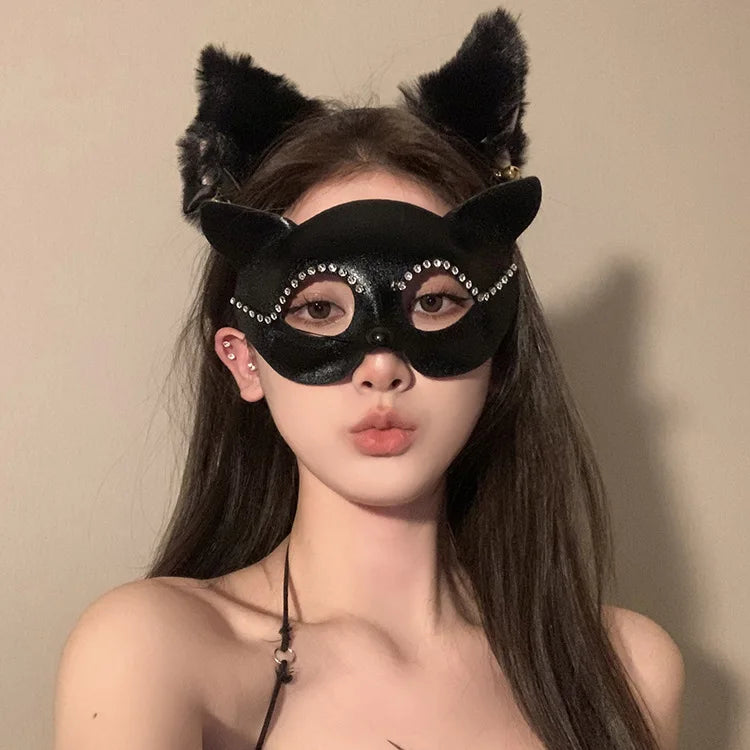 Sexy Cosplay Lace Cat Mask for Women