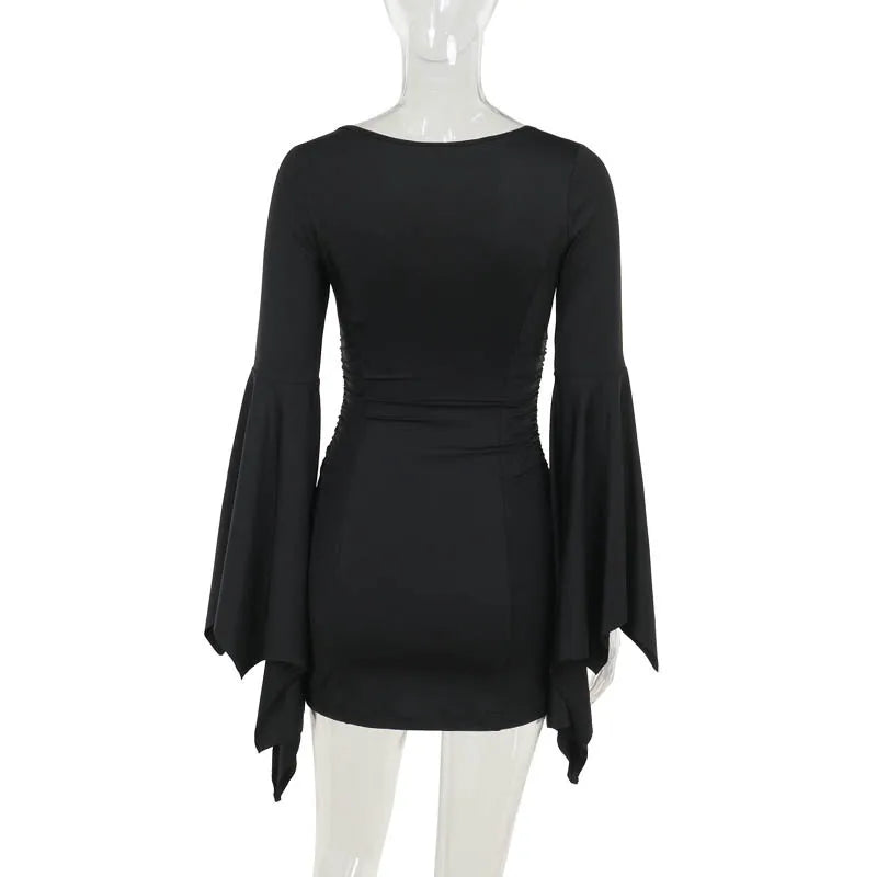 Goth Dark Cospaly Partywear Mini Dress