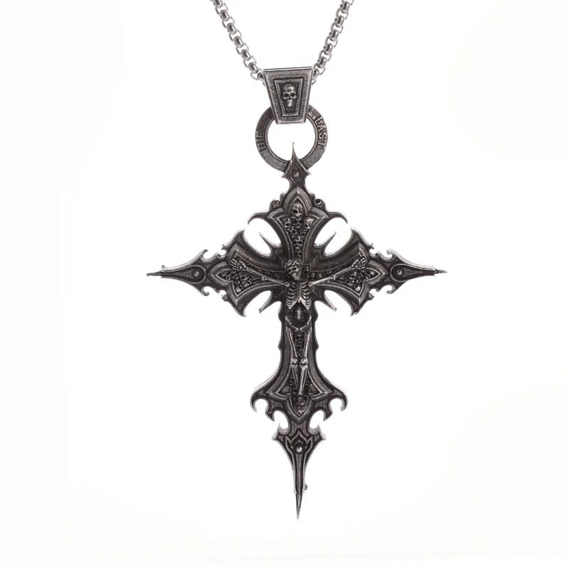 Gothic Vintage Cross Pendant Necklace