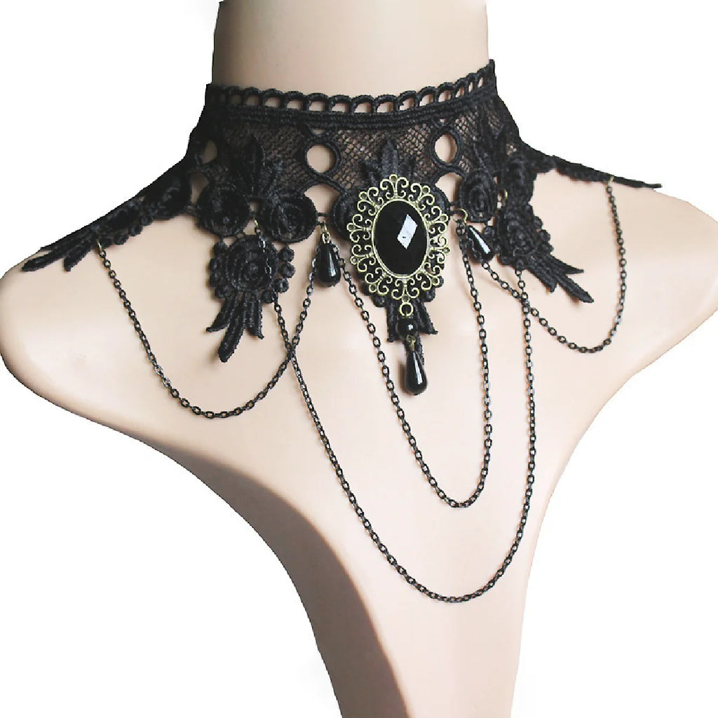 Vintage Choker Lace Necklace for Women