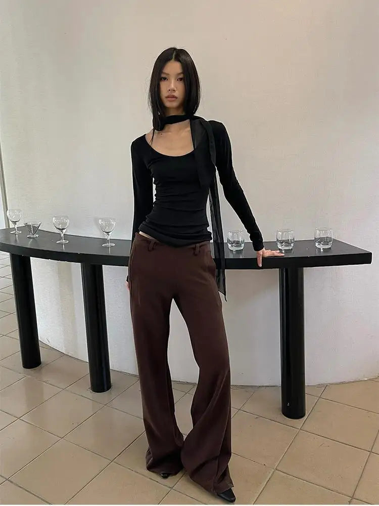 Gothic Neo-Gothic Punk Vintage Long Sleeve T-Shirt Hollow Cross