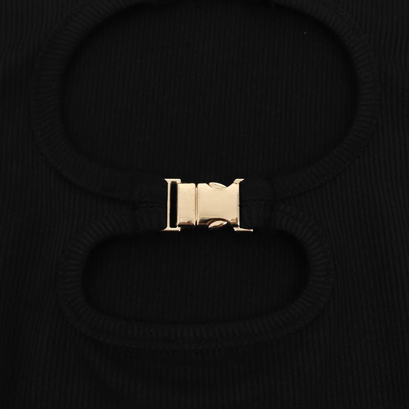 Fashion Crop Top Streetwear O-Neck T-shirt