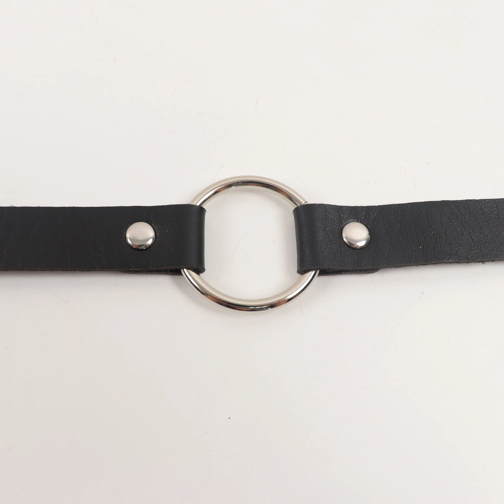 Modern Leather Spiked Choker Punk Collar