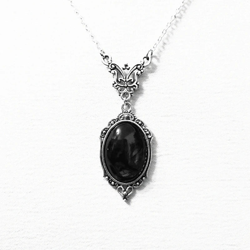 Gothic Neo-Gothic Punk Vintage Necklace Pendant Oval