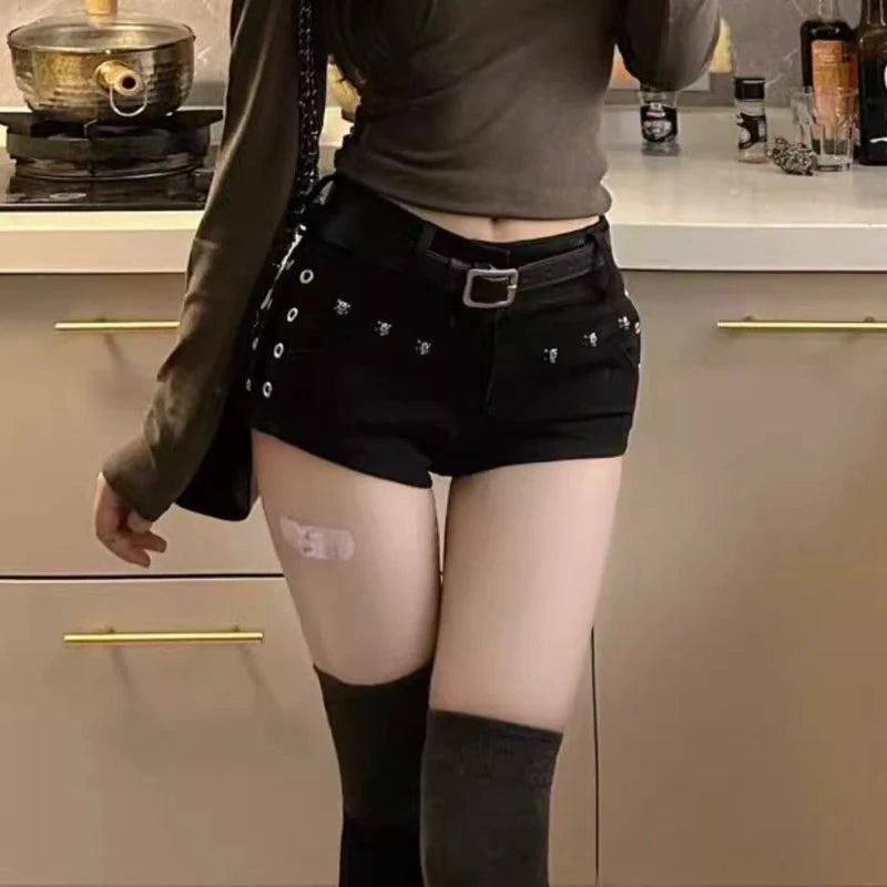 Popular Sexy Low Waist Denim Mini Shorts