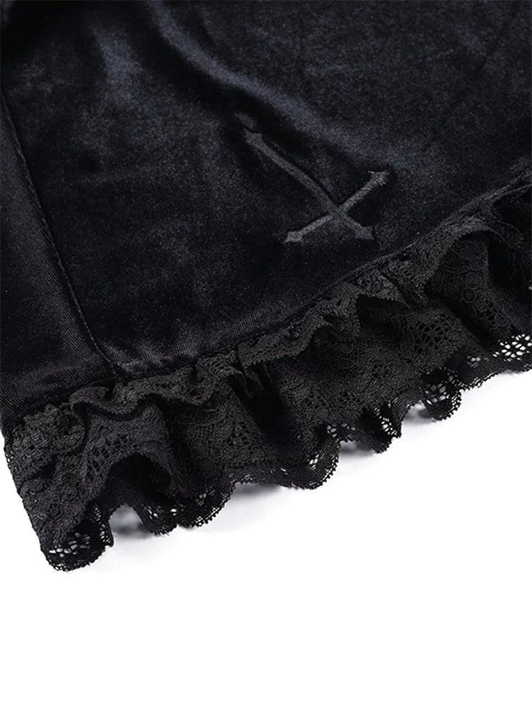 Gothic Neo-Gothic Punk Vintage Skirt Lace