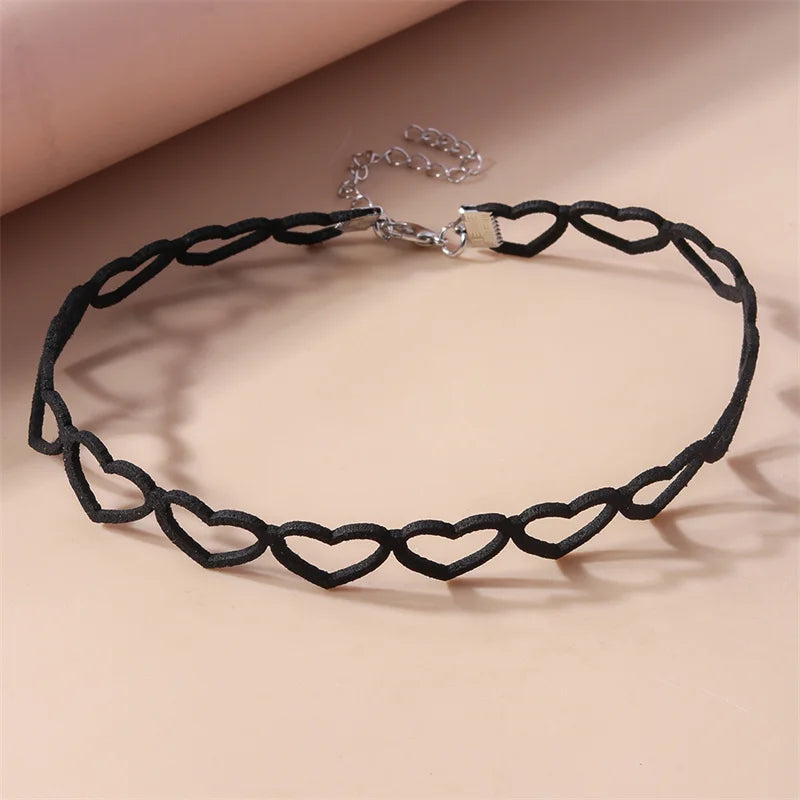 Victorian Black Lace Necklace for Women