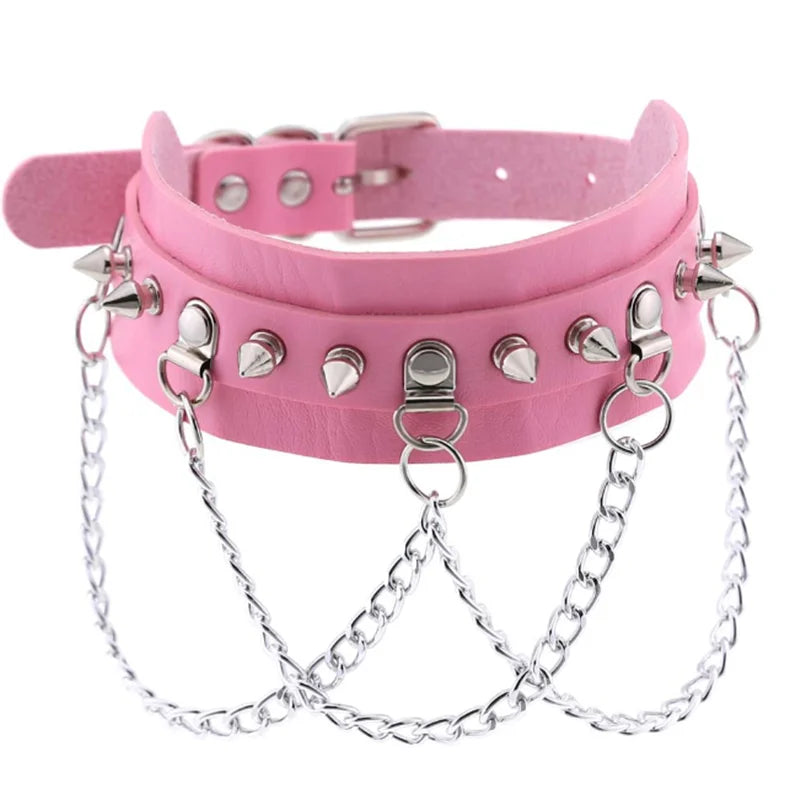 1Pc Punk Rock Cosplay Gothic Necklace