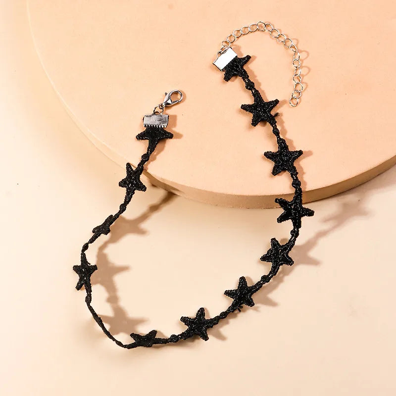 Victorian Black Lace Necklace for Women