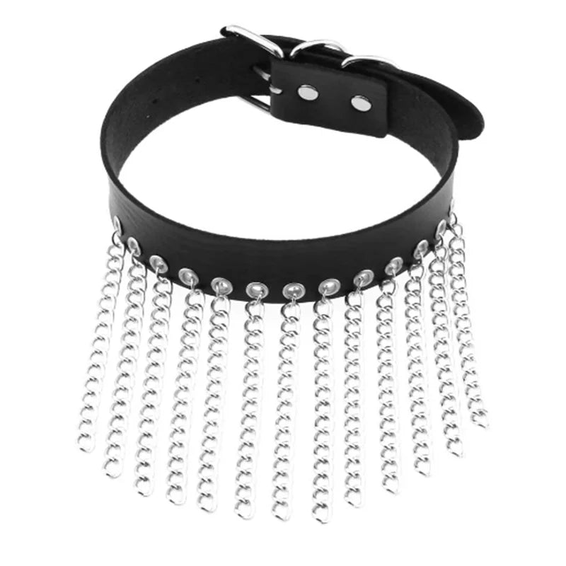 1Pc Punk Rock Cosplay Gothic Necklace