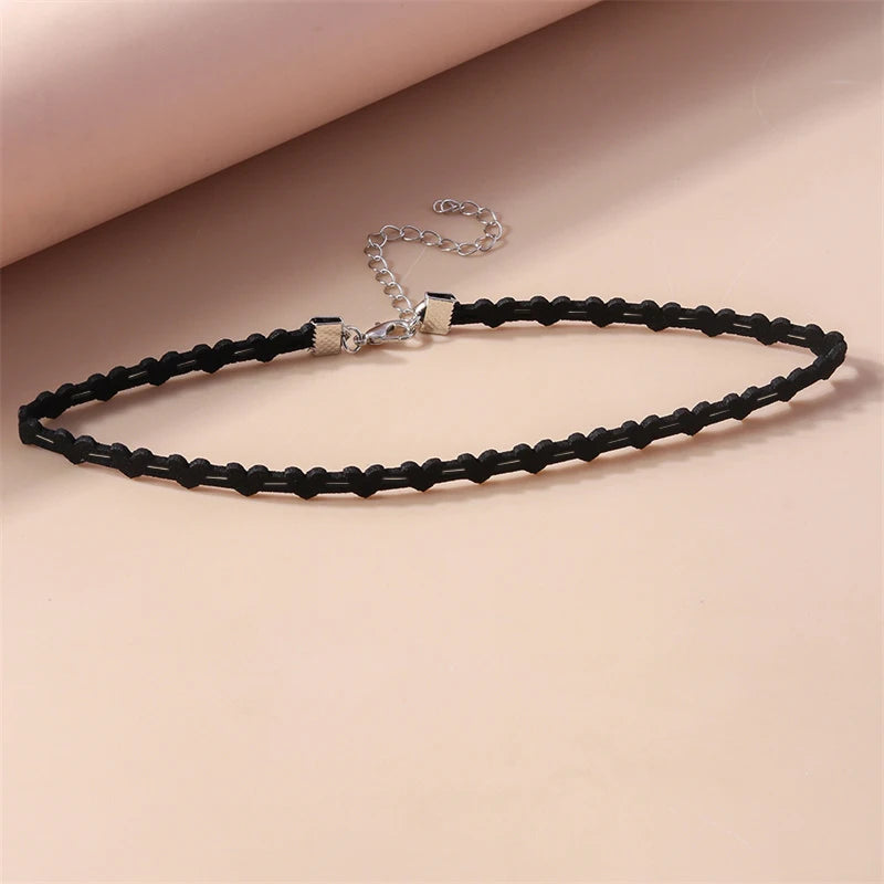 Victorian Black Lace Necklace for Women