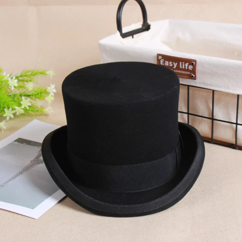 Magician Cylinder Steampunk Unisex Elegant Hat