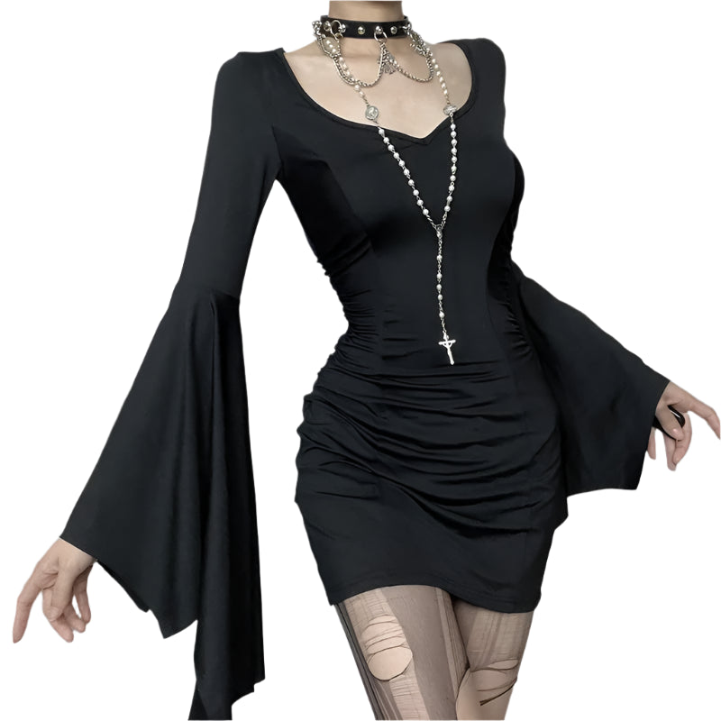 Goth Dark Cospaly Partywear Mini Dress