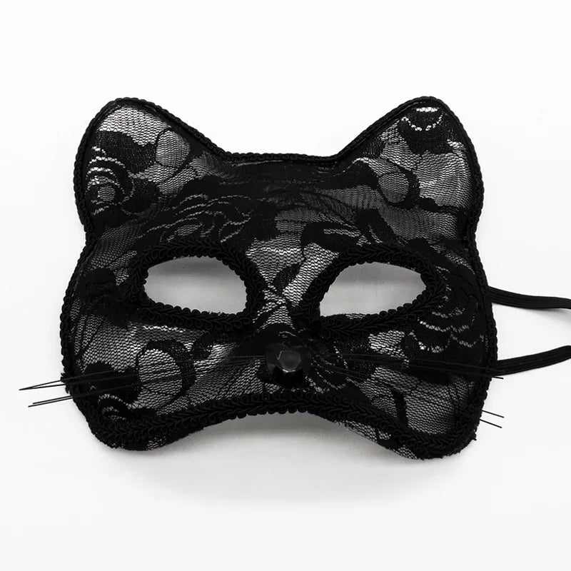 Sexy Cosplay Lace Cat Mask for Women