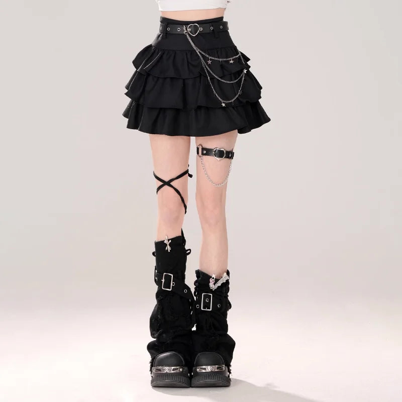 Gothic Neo-Gothic Punk Vintage Skirt Y2K Kpop