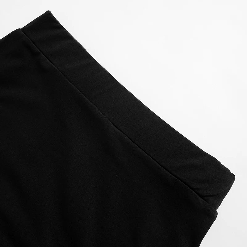 Long Sleeve Beautiful Crop Top & Half Skirt