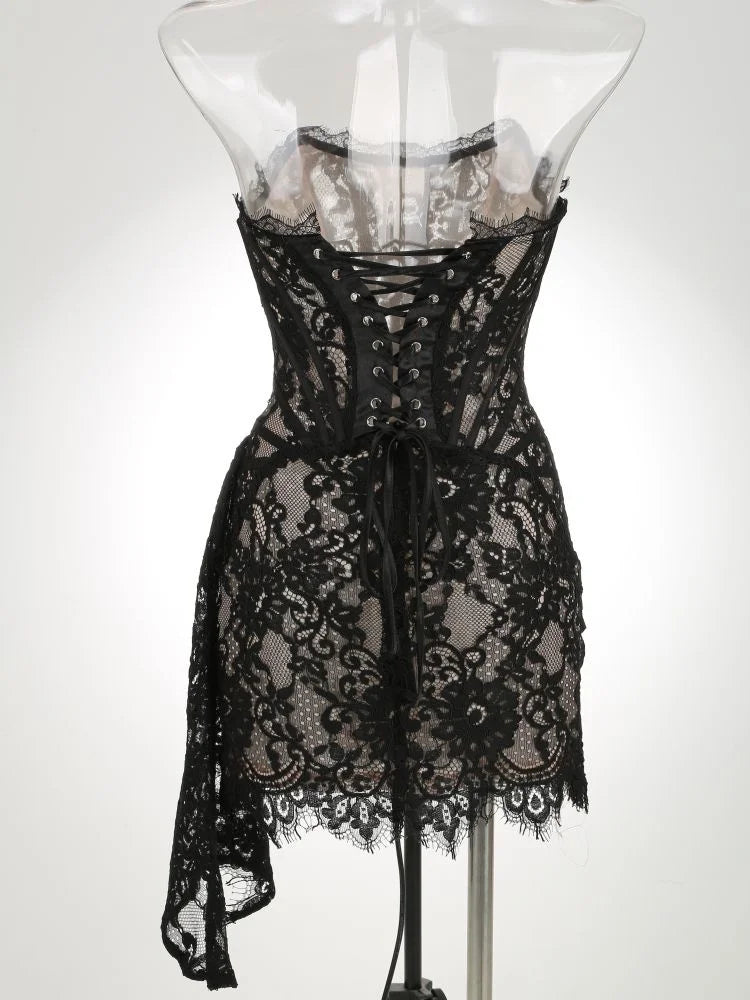 Gothic Neo-Gothic Punk Vintage Dress Lace
