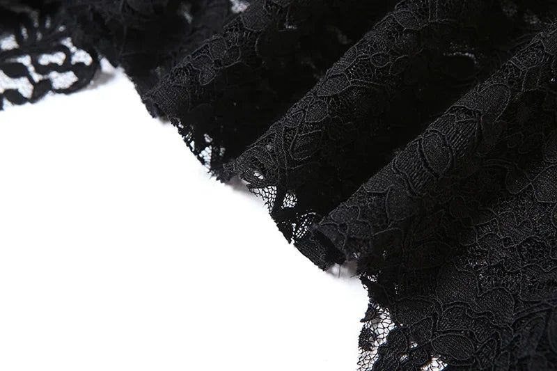 High Waist Lace Ruffles Skirts for Women