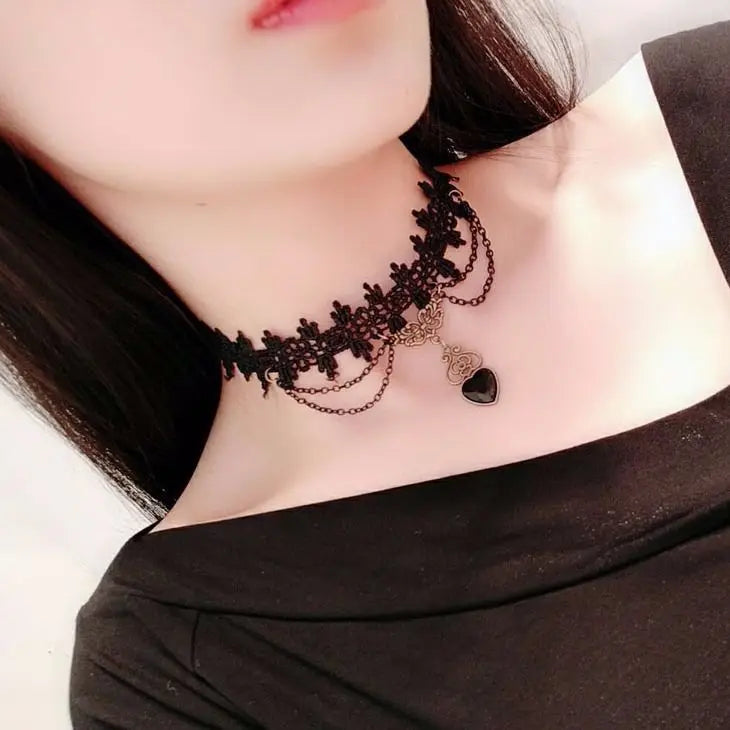 Vintage Choker Lace Necklace for Women