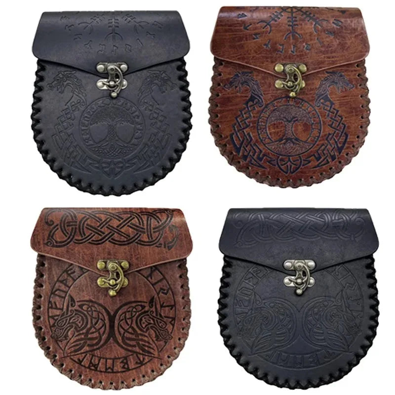 Medieval Knight Waist Pouch Belt Set