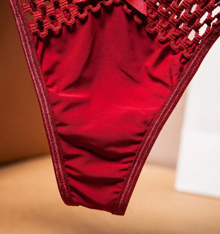 Gothic Punk Lingerie Thong Silk