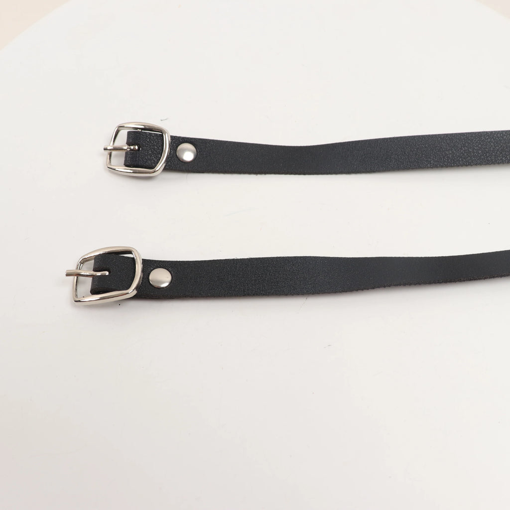 Modern Leather Spiked Choker Punk Collar