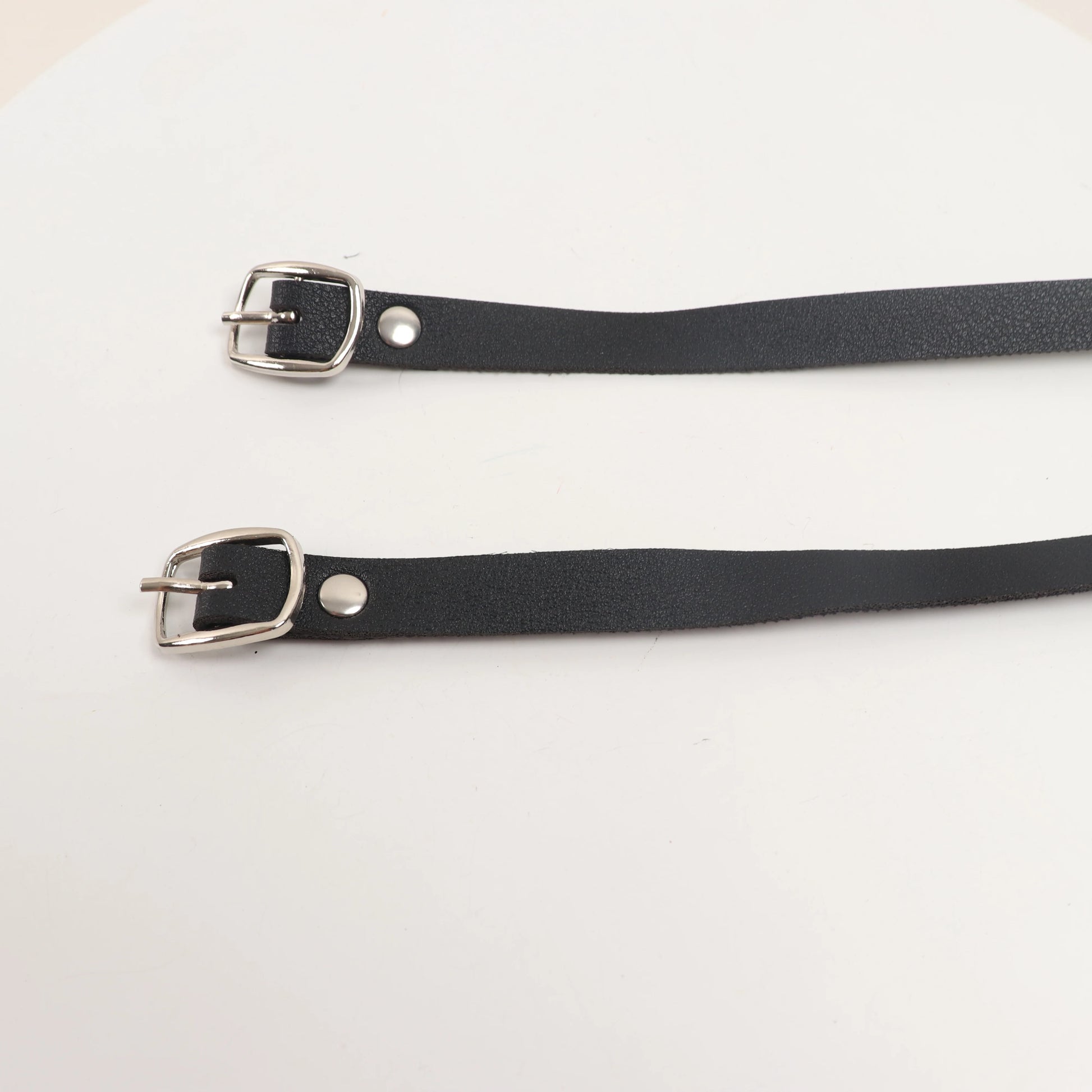 Modern Leather Spiked Choker Punk Collar