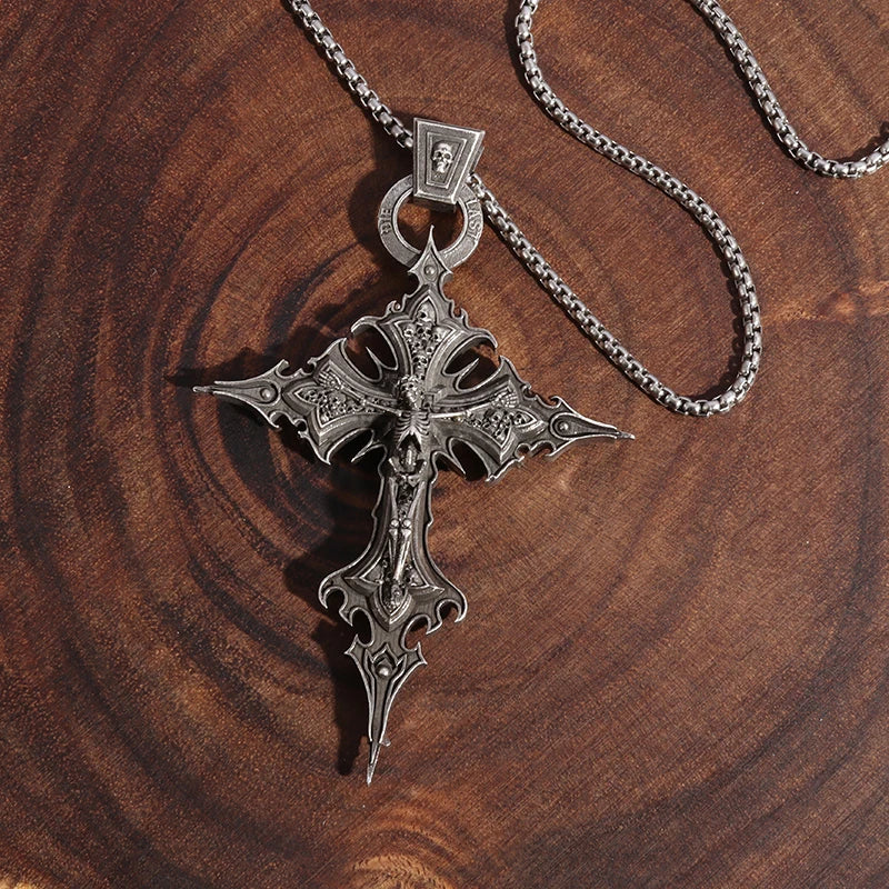 Gothic Vintage Cross Pendant Necklace