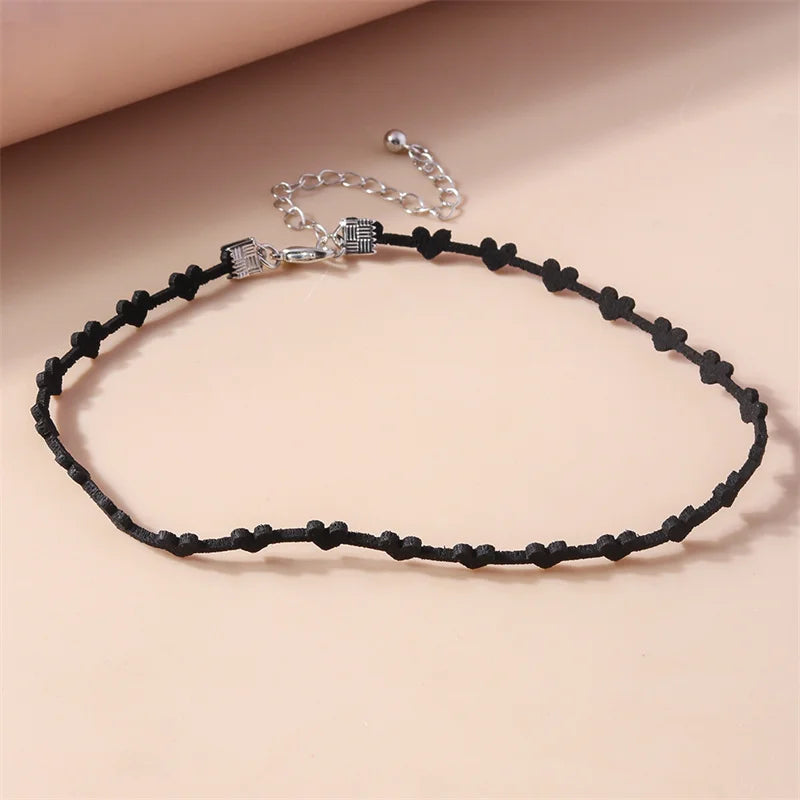 Victorian Black Lace Necklace for Women