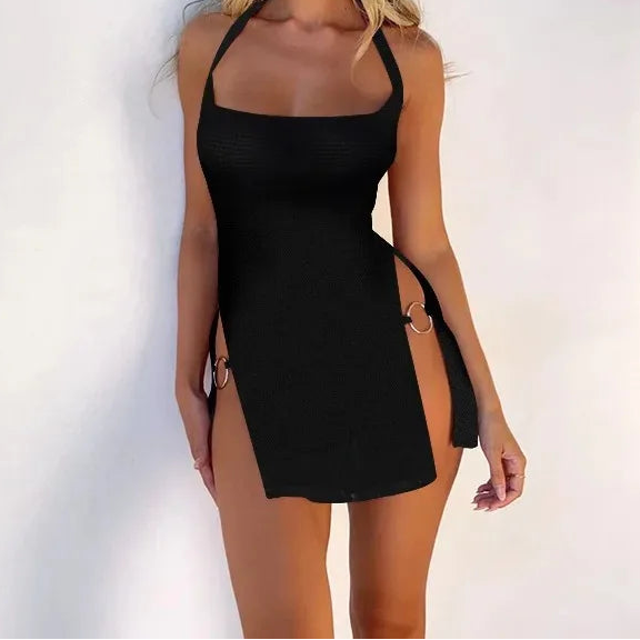 Punk Dress Sleeveless Mini Dress Party Outfit