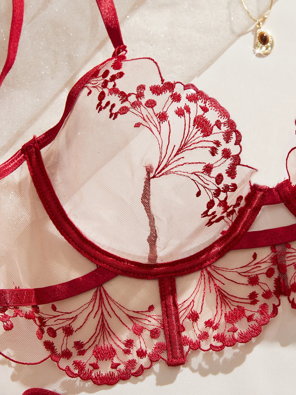 Romantic Floral Sexy Underwear Set
