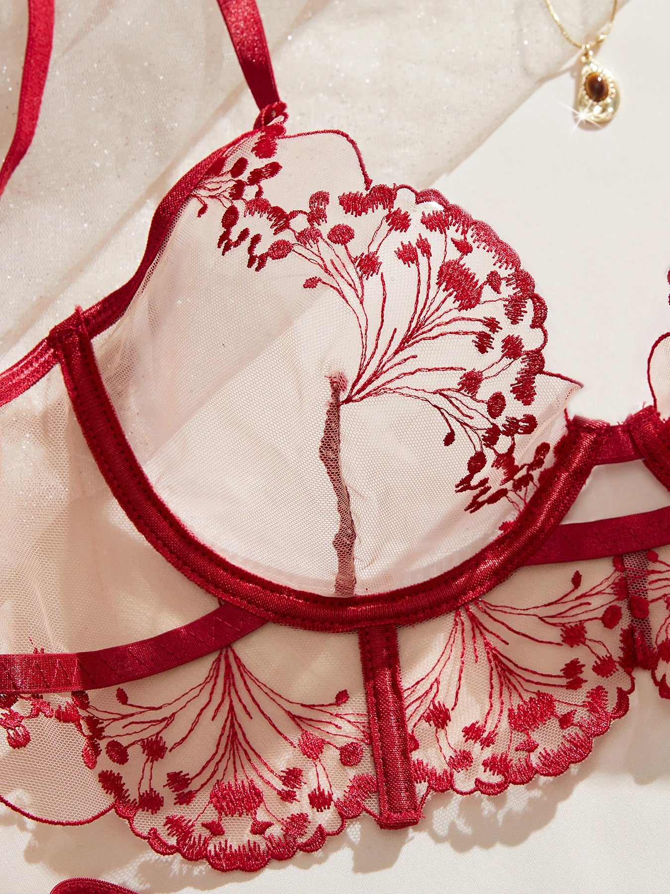 Romantic Floral Sexy Underwear Set