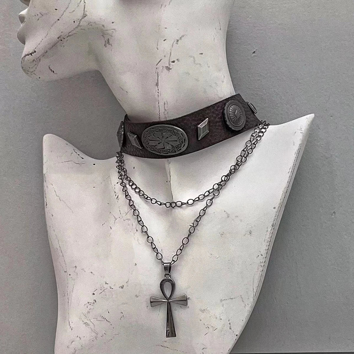 Gothic Neo-Gothic Punk Vintage Pendant Cross