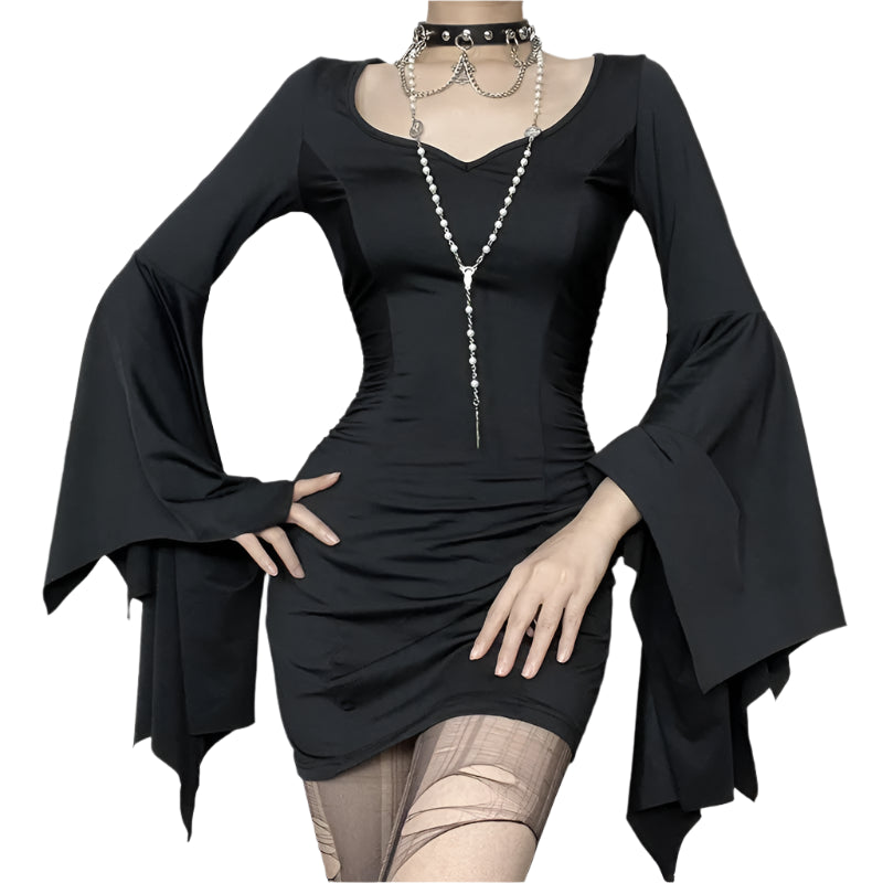 Goth Dark Cospaly Partywear Mini Dress