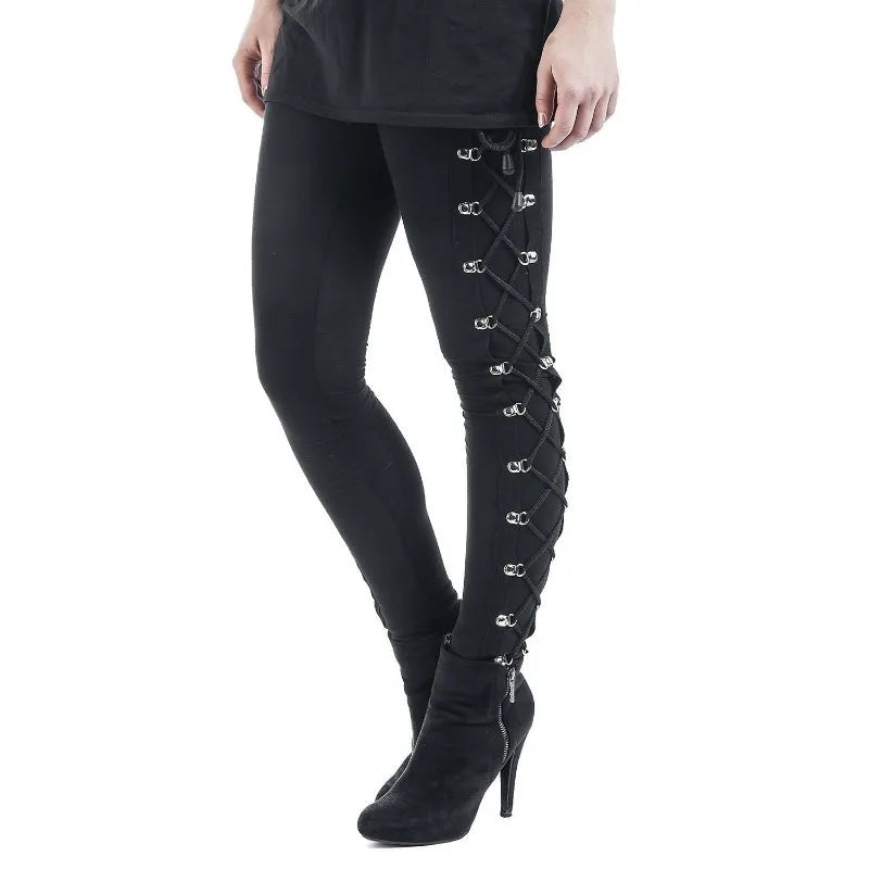 Stylish High Waist Gothic Punk Leggings