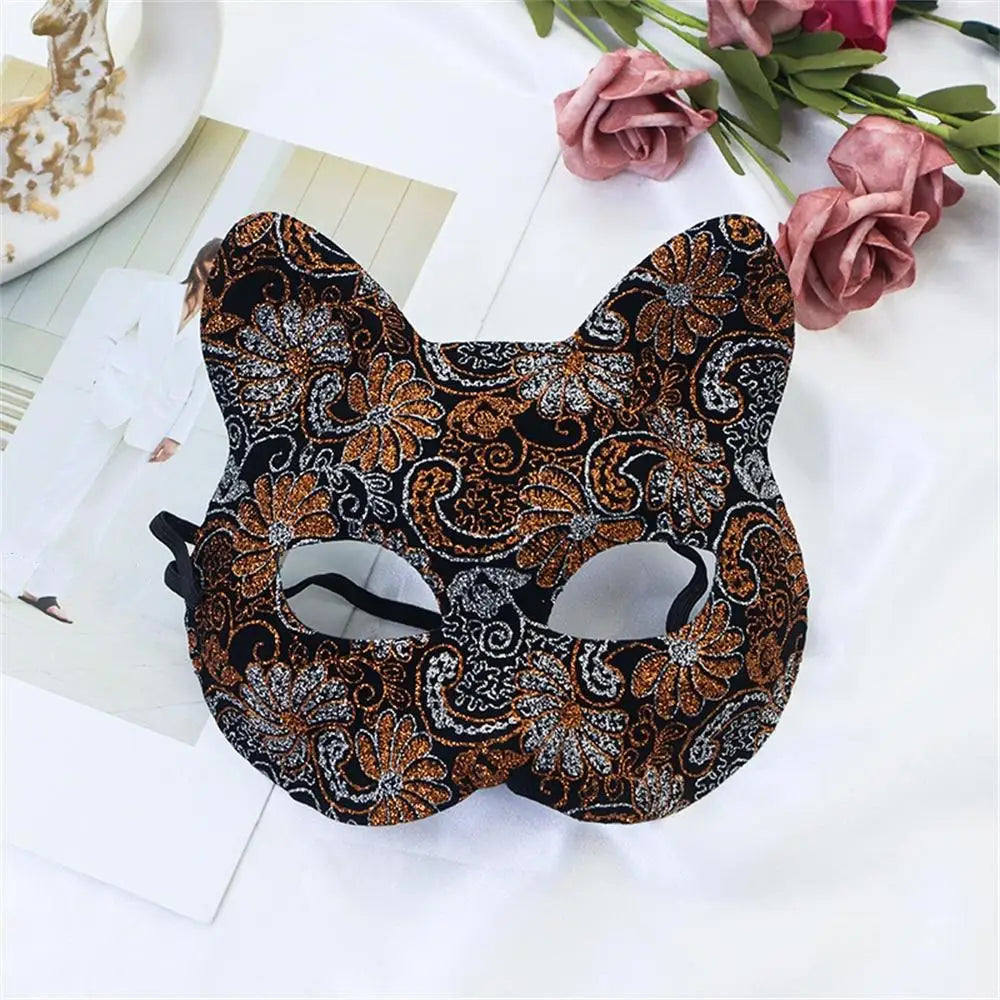 Sexy Cosplay Lace Cat Mask for Women