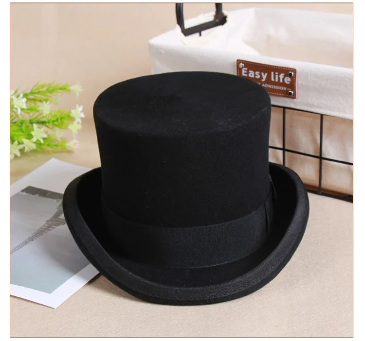 Magician Cylinder Steampunk Unisex Elegant Hat