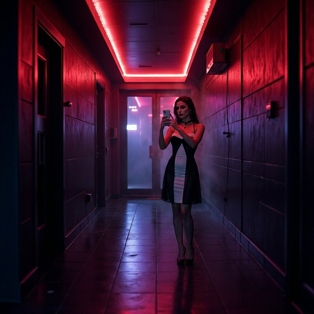 Minivestido gótico de encaje chic